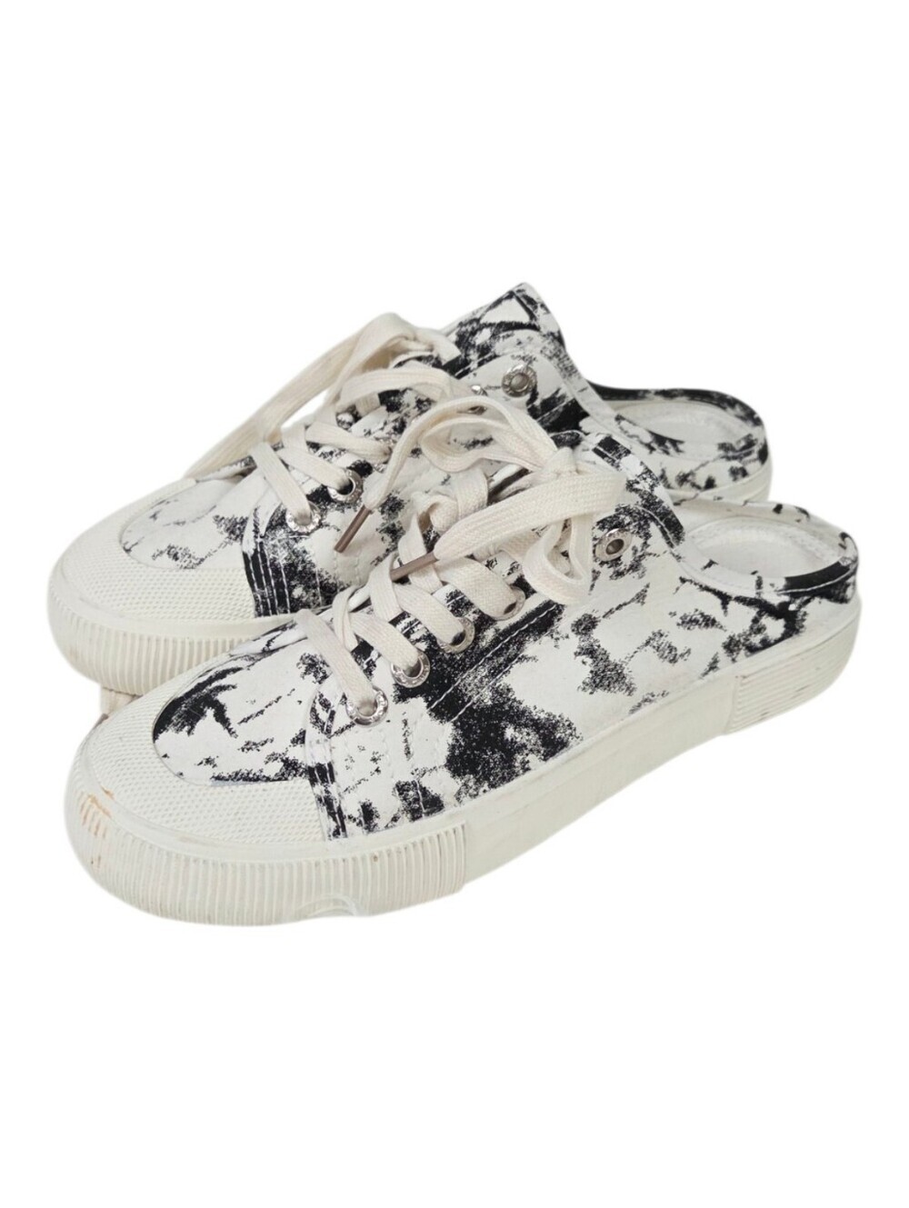 Jenn Ardor Black Tie Dye Backlass Slip On Mule Sneakers 9